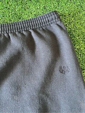 USA Olympic Track Pants Mens Large Navy Blue Drawstring Vtg Made in USA